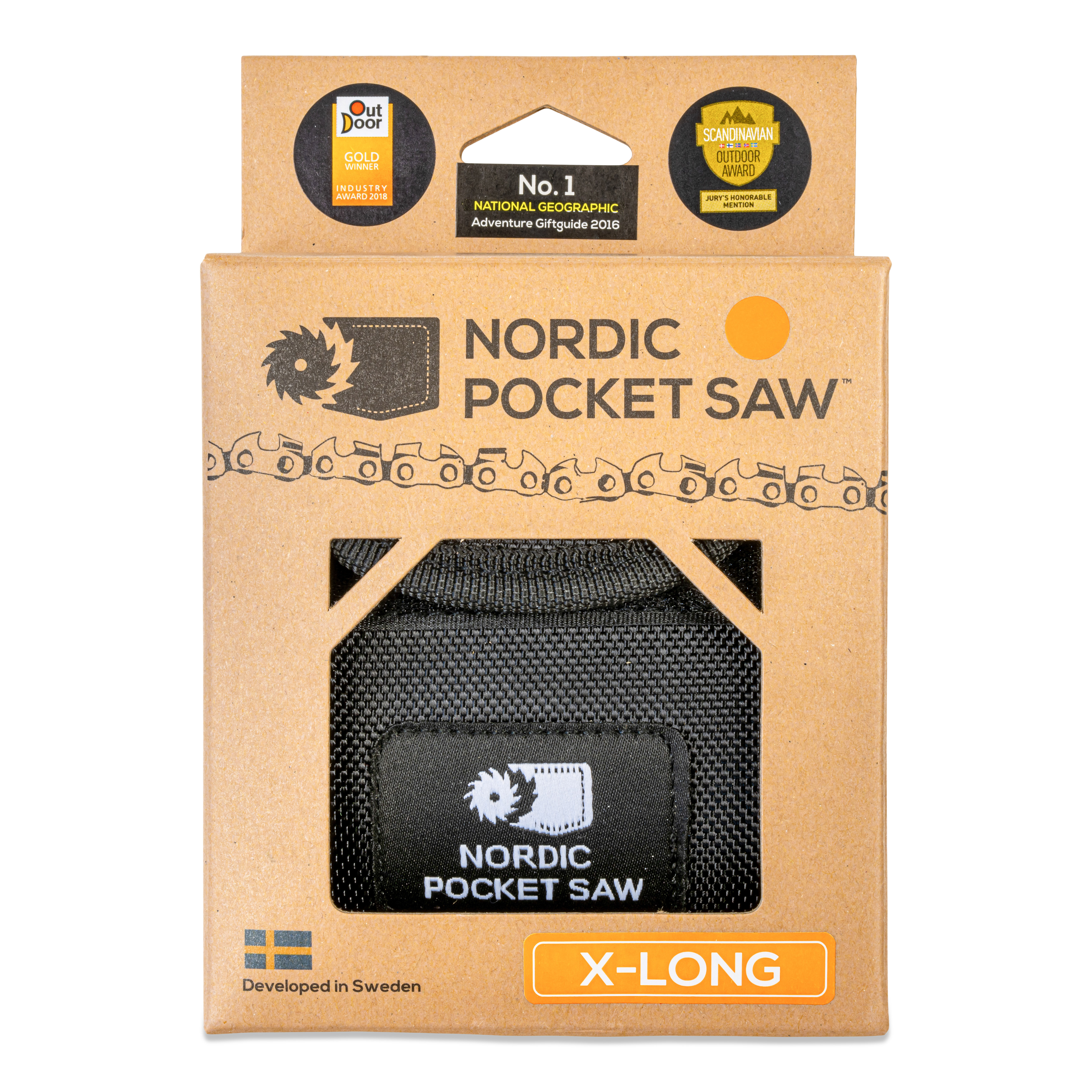 Nordic Pocket Saw Extended Chain Length orange