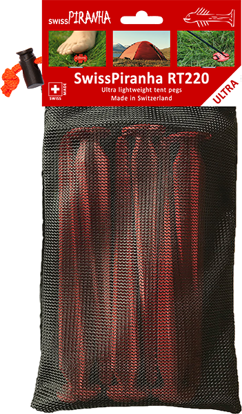 Swiss Piranha Zeltheringe RT220 (6er-Set im Säckli)