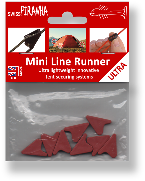 Swiss Piranha Line Runners (set of 8), red