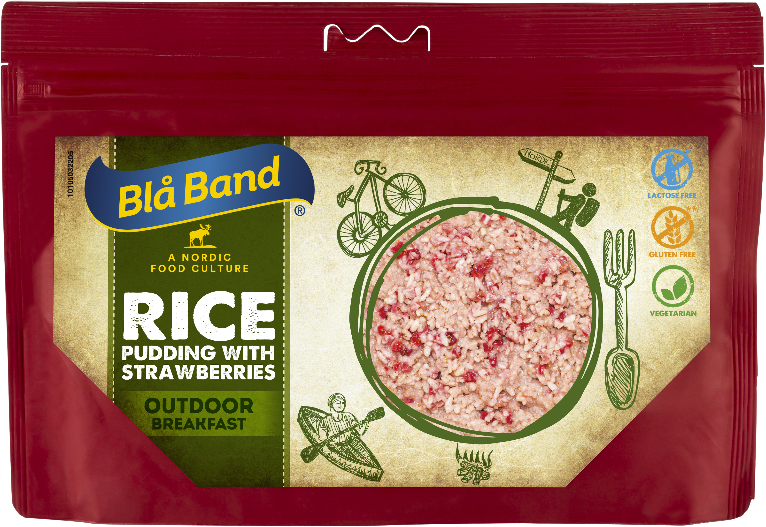 Blå Band Milchreis mit Erdbeeren