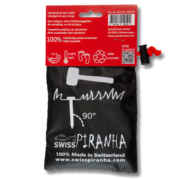 Swiss Piranha Zeltheringe RT90 (10er-Set im Säckli)