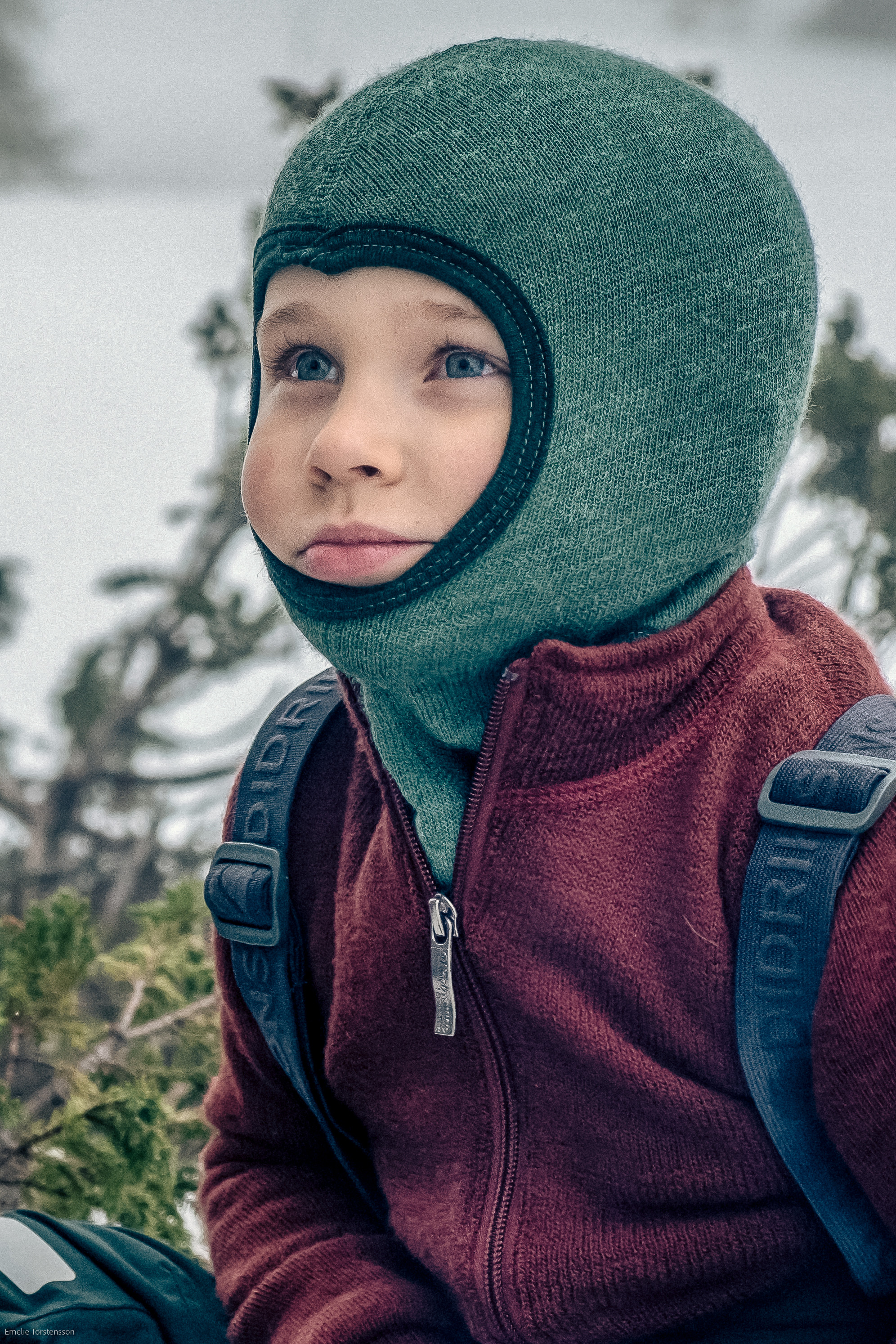 WP Kids Balaclava 200 lake green 6-10 Jahre