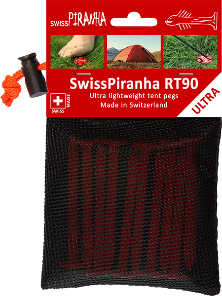 Swiss Piranha Zeltheringe RT90 (10er-Set im Säckli)