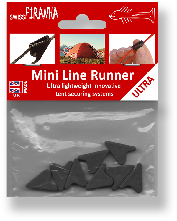 Swiss Piranha Line Runners (set of 8), black