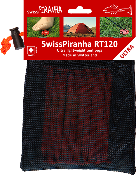 Swiss Piranha Zeltheringe RT120 (10er-Set im Säckli)