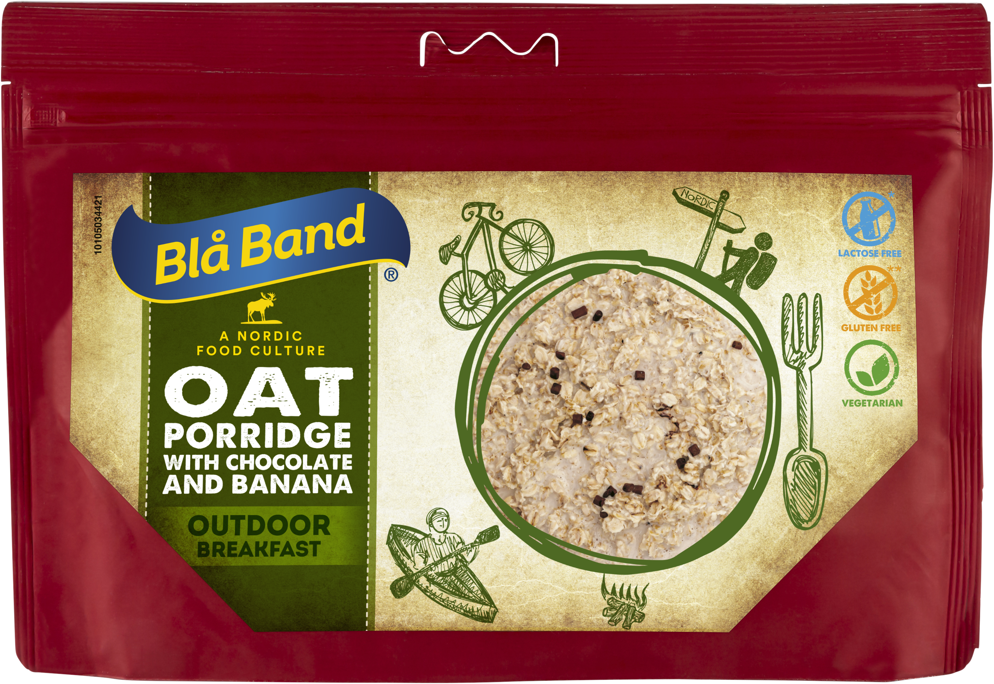 Blå Band Haferbrei mit Banane und Schokolade